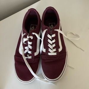 Burgundy Vans | used but good condition